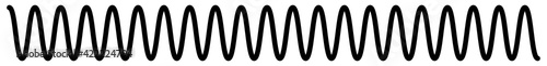 Wavy, waving, line. Zig-zag, criss-cross lines vector illustration. Undulate, billowy effect lines