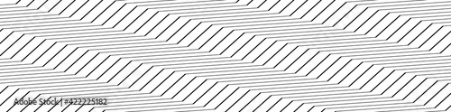 Zig-zag, crisscross Lines horizontal rectangle pattern, background. Seamless, Repeatable