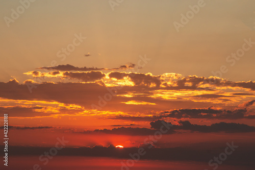 sky at sunset as background © studybos