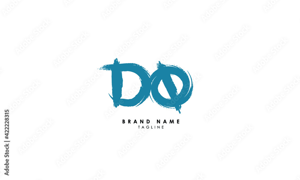 Alphabet letters Initials Monogram logo DQ, QD, D and Q