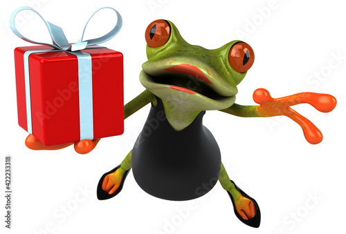 Fun frog - 3D Illustration