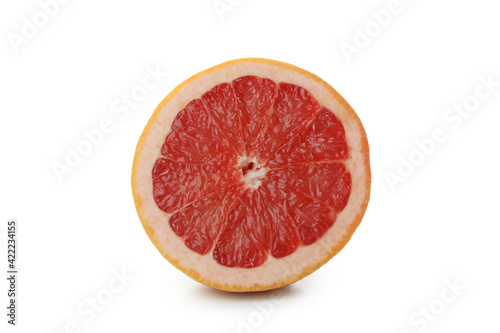Fresh ripe grapefruit isolated on white background