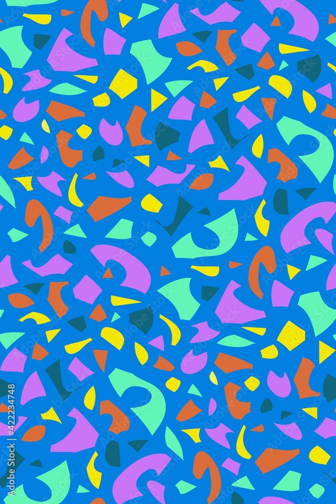 Abstract seamless background pattern. Vector illustration, fabric swatch, wallpaper.