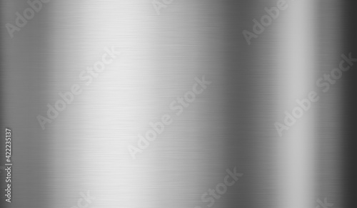 Silver metal steel plate and metallic texture background with shiny pattern stainless material surface. 3D rendering.