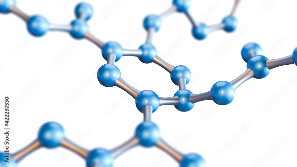 Concept of Molecular Structure, 3d illustration Concept of Molecular Structure, 3d illustration