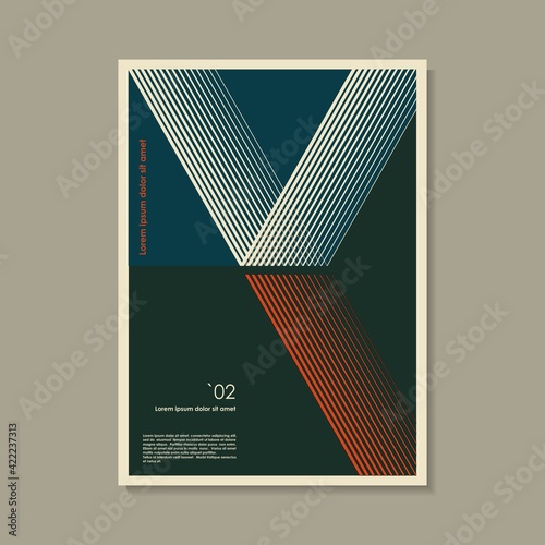 Artwork inspired postmodern of vector abstract dynamic symbols with bold geometric shapes, useful for web background, poster art design, magazine front page, hi-tech print, cover artwork.