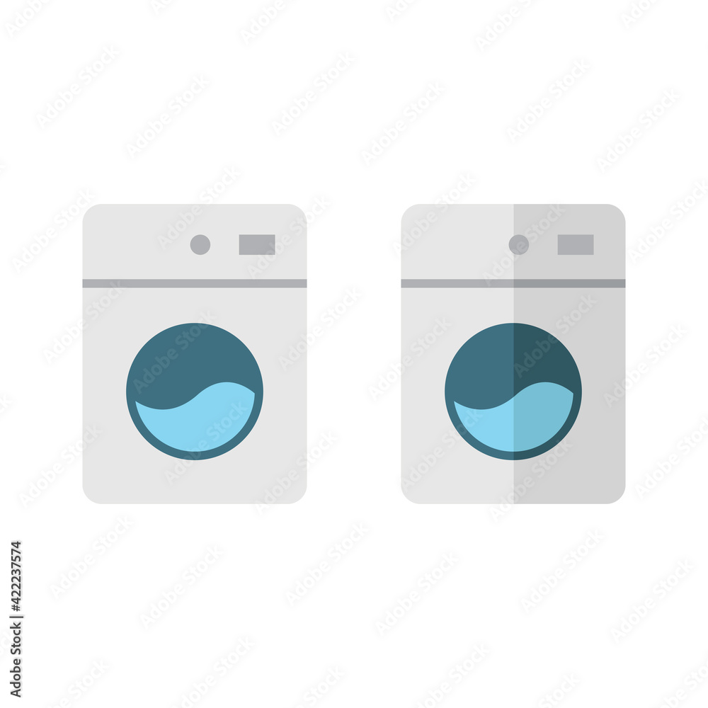 Washer vector icon. Washer flat sign design. Wash machine symbol pictogram Washer vector icon. Washer flat sign design. Wash machine symbol pictogram