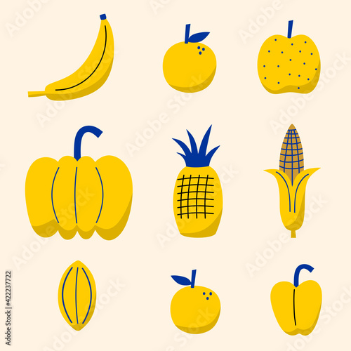 Tropical fruit mix design o...