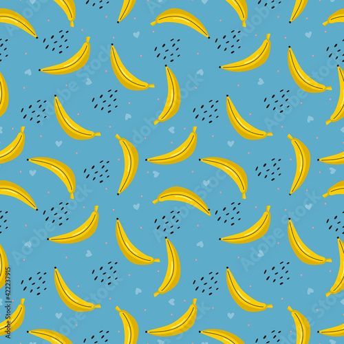 Cute and funny yellow banan...
