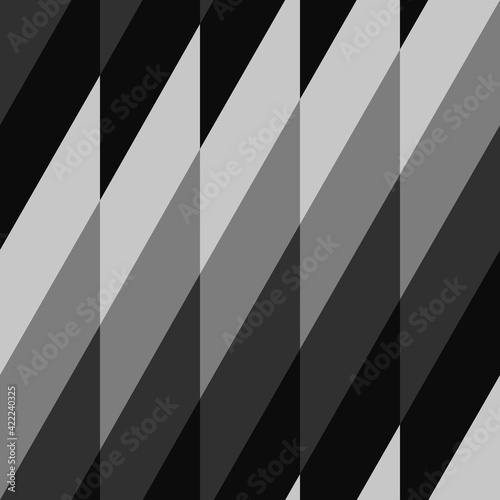 Gray Color. Diagonal Rectangles Pattern.