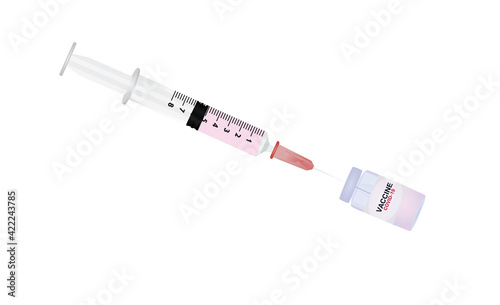 Covid 19 vaccine. vector illustration