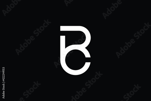 BC logo letter design on luxury background. CB logo monogram initials letter concept. BC icon logo design. CB elegant and Professional letter icon design on black background. B C CB BC