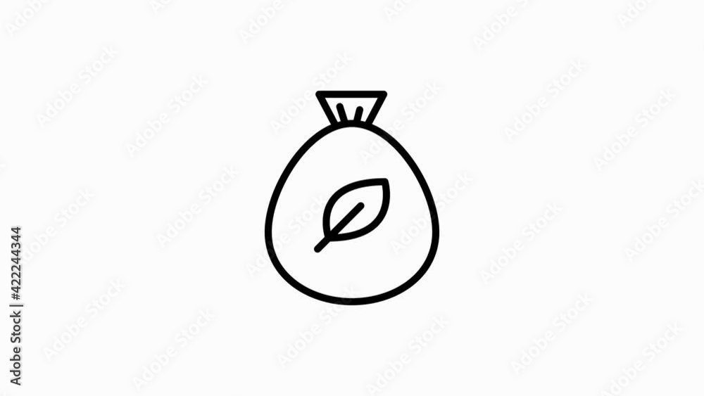 ECOLOGY icon with line design isolated on white background. Health protection. Motion graphic. ECOLOGY icon with line design isolated on white background. Health protection. Motion graphic.