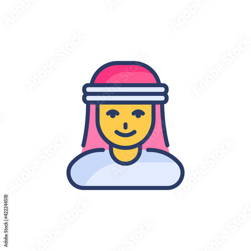Arab icon in vector. Logotype