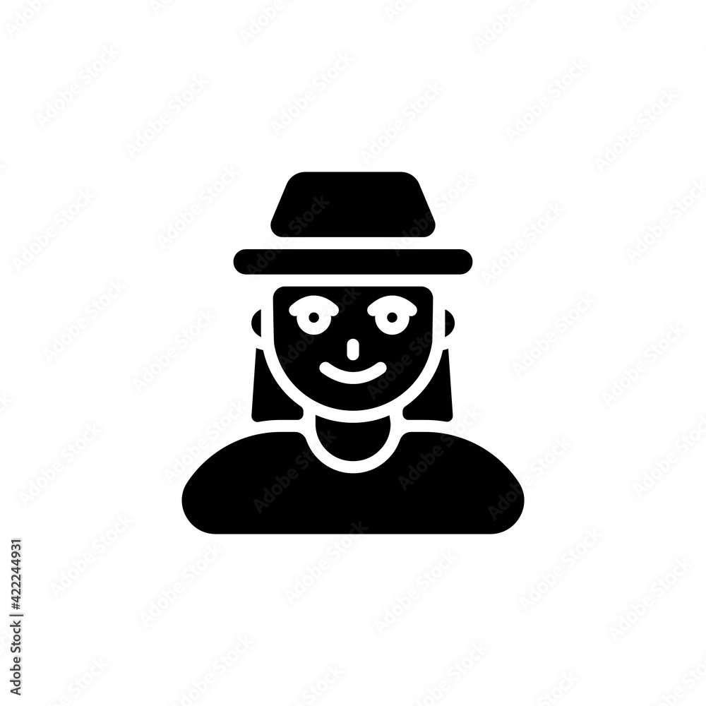 Archaeologist icon in vector. Logotype