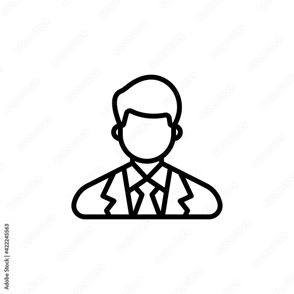 Businessman icon in vector. Logotype