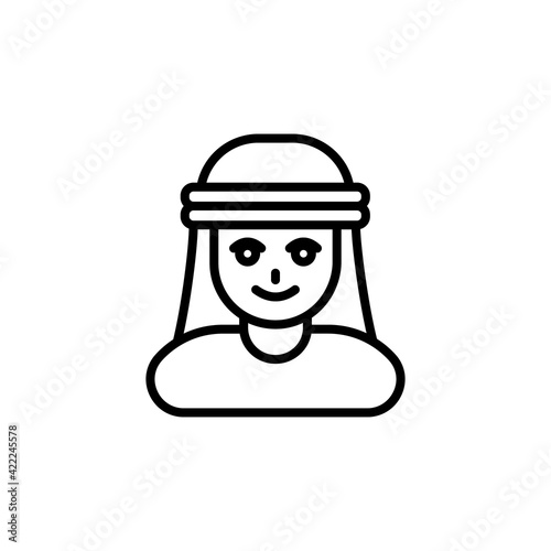 Arab icon in vector. Logotype