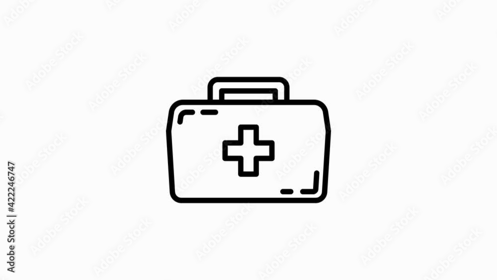 HEALTHCARE line icons for modern concepts, web and apps on white background. Motion graphic. HEALTHCARE line icons for modern concepts, web and apps on white background. Motion graphic.