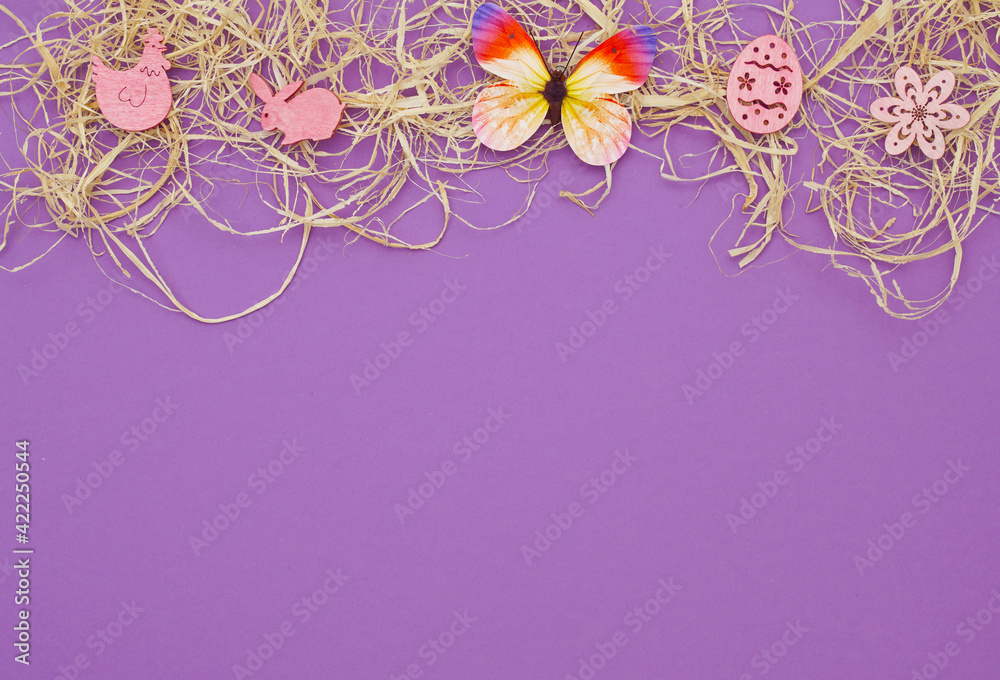 Background for spring and eastertime in purple Background for spring and eastertime in purple