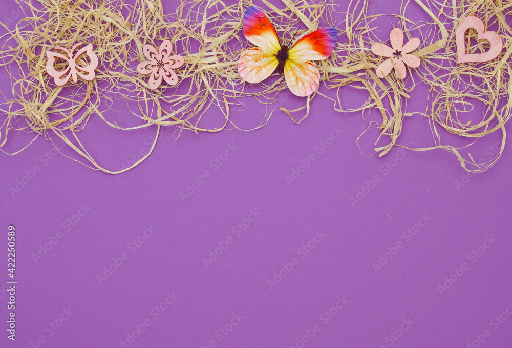 Background for spring and eastertime in purple Background for spring and eastertime in purple
