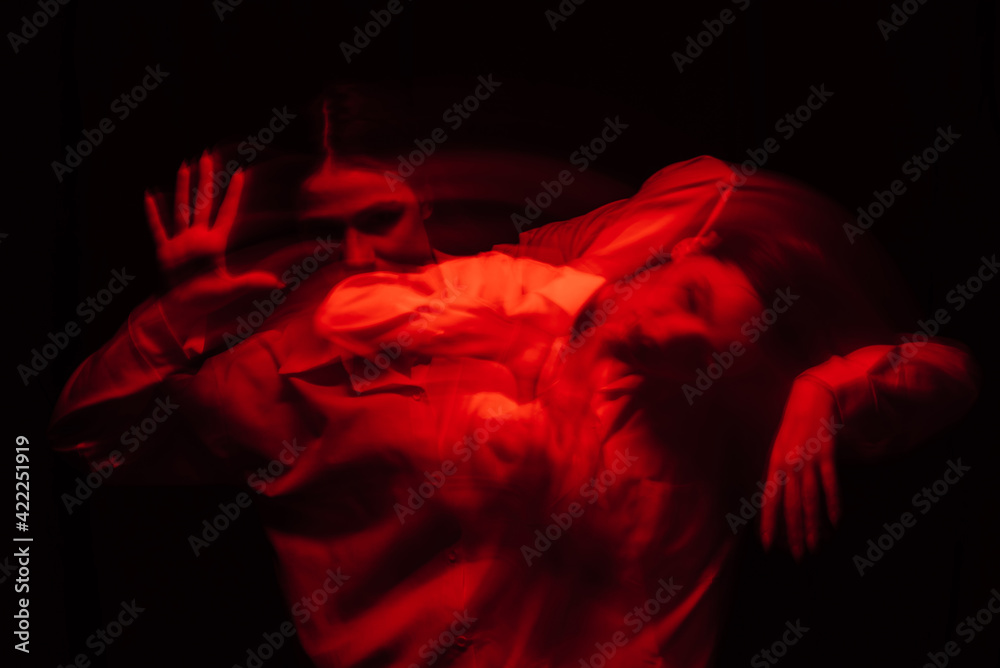portrait of a psychotic woman with schizophrenic diseases and mental disorders portrait of a psychotic woman with schizophrenic diseases and mental disorders