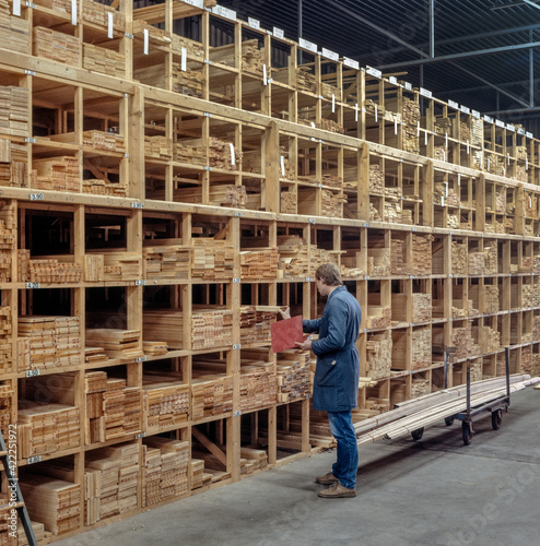 Wood wholesale department. Wood storage. Building materials.