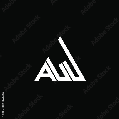 A L J letter logo vector design on black color background. ALJ icon photo