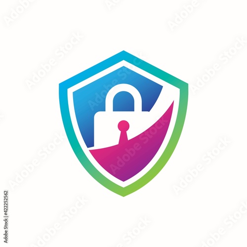 Security Lock Logo design Template