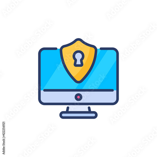Free Download Computer Security     icon in vector. Logotype - GFXLoad