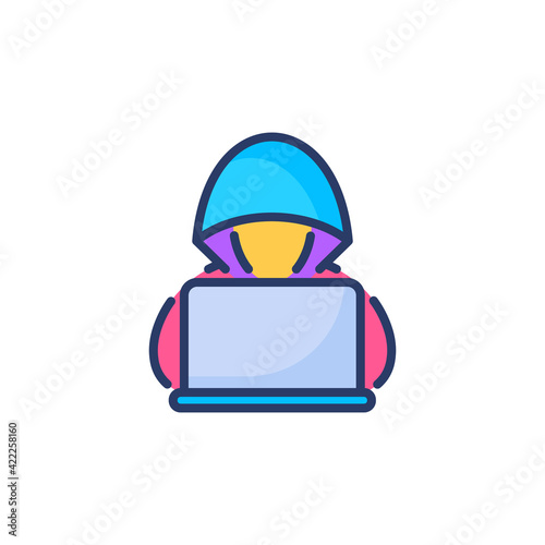 Hacker Activity icon in vector. Logotype