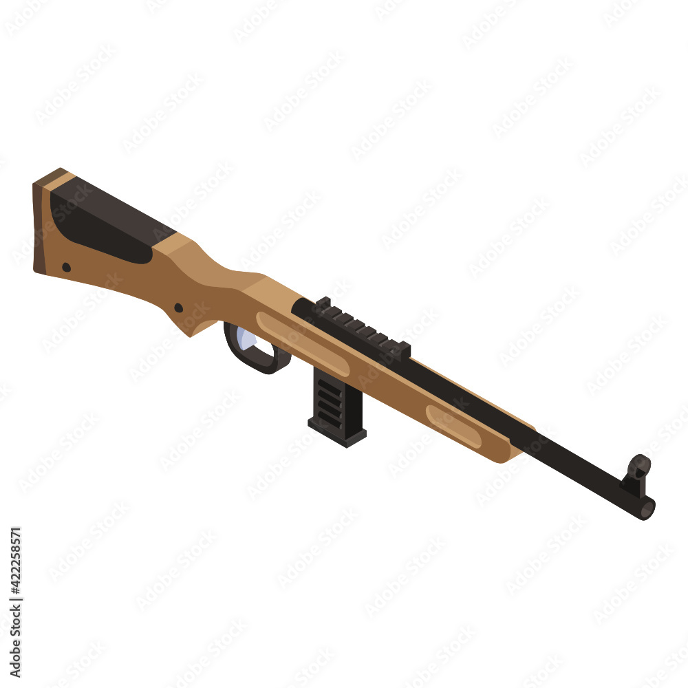 Machine gun in isometric trendy design
Machine gun in isometric trendy design
