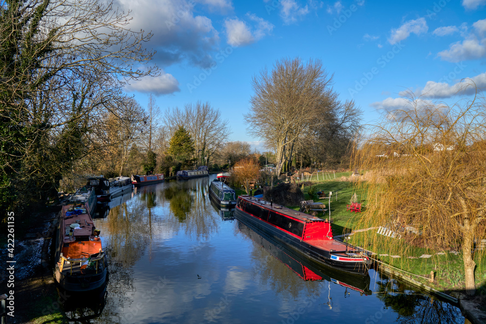 Canal boats on a summers day Canal boats on a summers day