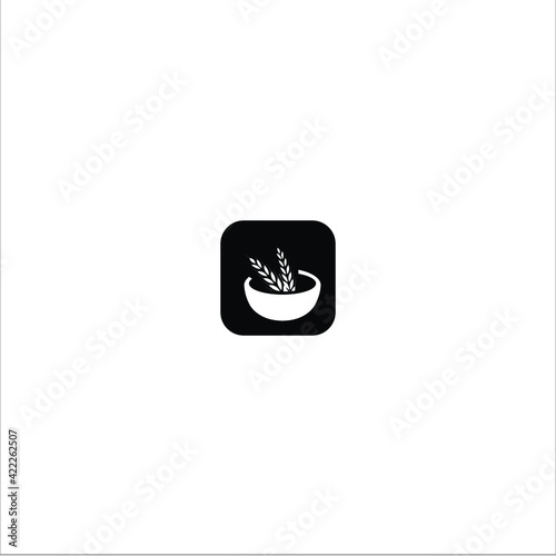 Oatmeal, granola icon- illustration