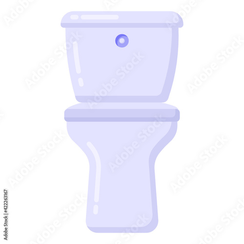 
Flat icon design of commode

