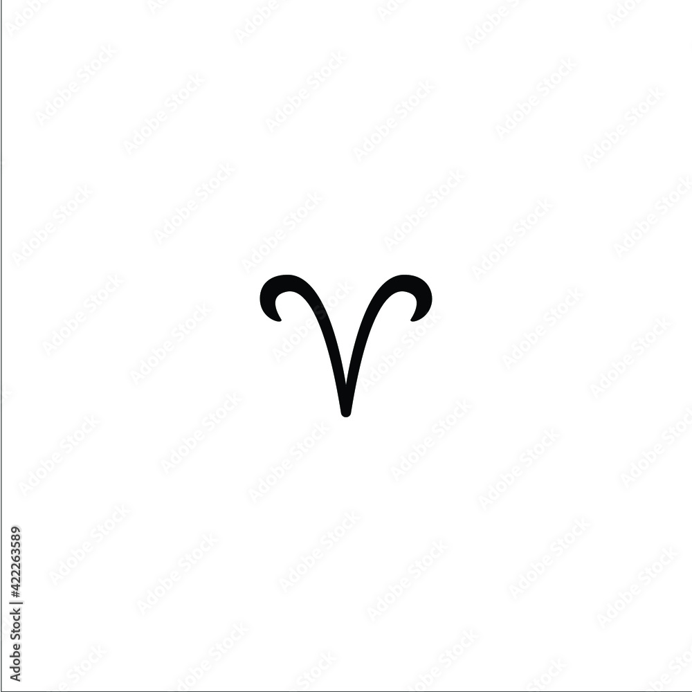 Zodiac sign Aries- icon Zodiac sign Aries- icon