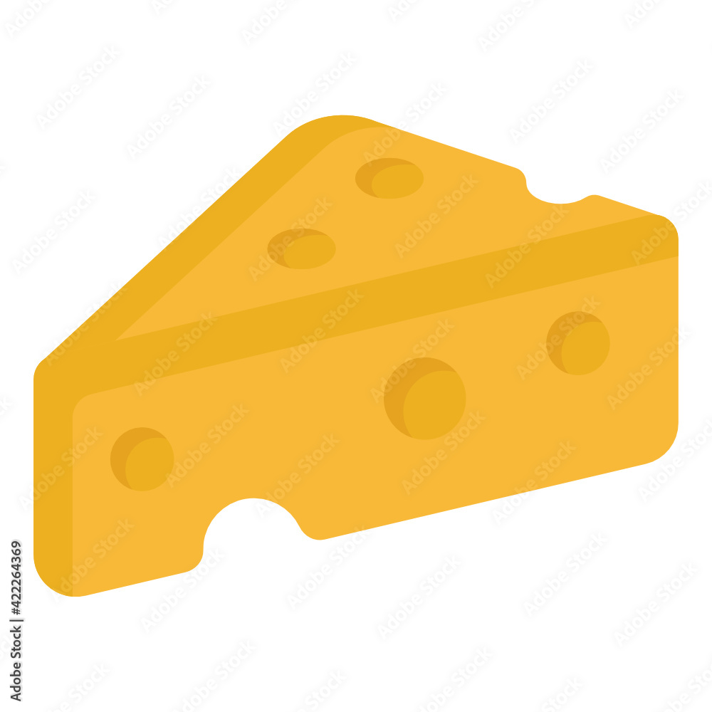 Flat editable trendy icon of cheese slice
Flat editable trendy icon of cheese slice