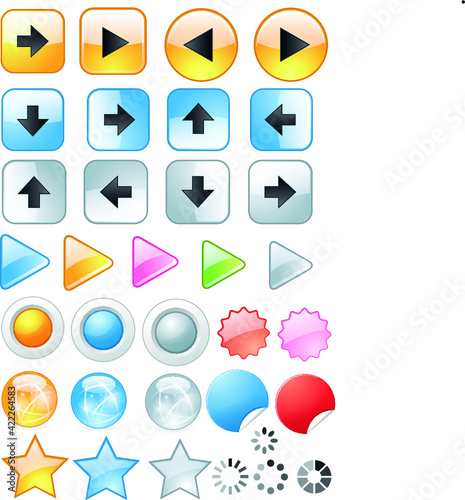 The very useful set of icons for web and Web Buttons and Bars