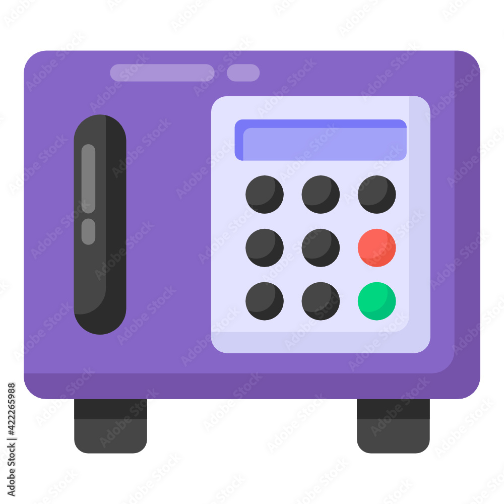 Cash till with invoice, pos machine flat vector design
Cash till with invoice, pos machine flat vector design