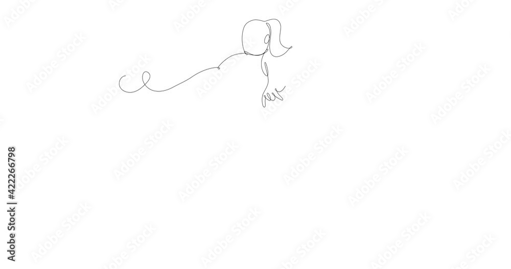 Self drawing animation of continuous line drawing of curvy woman dancing. Beauty concept of curvy female body. Black line on white background Self drawing animation of continuous line drawing of curvy woman dancing. Beauty concept of curvy female body. Black line on white background
