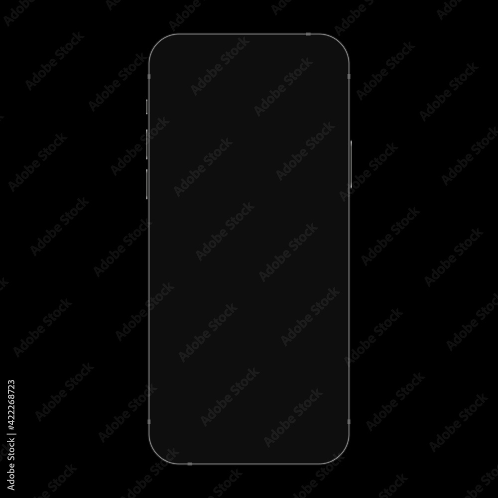 iPhone Realistic Blank Vector Mockup . Vector illustration iPhone Realistic Blank Vector Mockup . Vector illustration