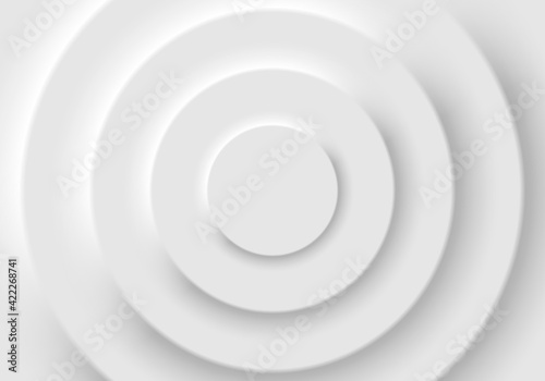 Abstract geometric background, neomorphic style design, circles shape photo