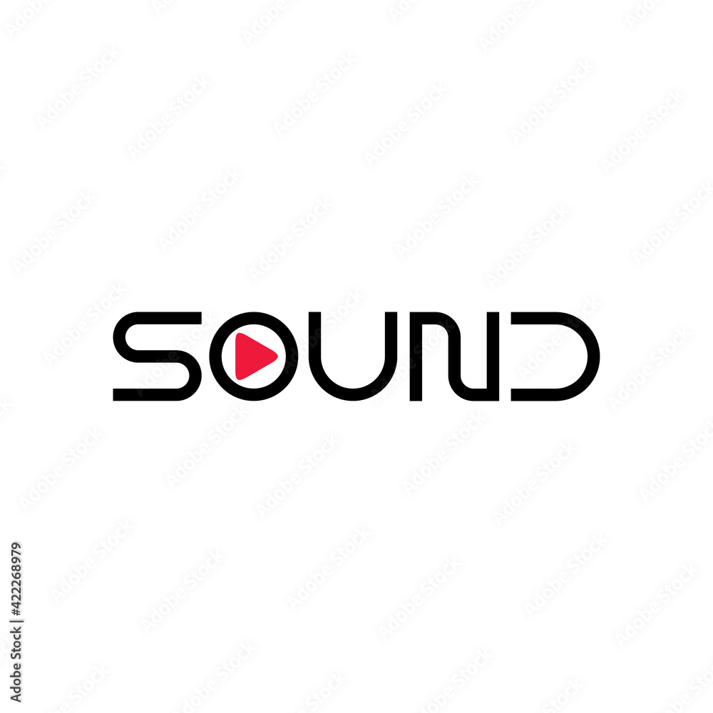 SOUND letter logo design vector SOUND letter logo design vector