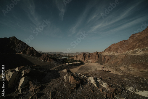 Mountains in Hatta Dubai UAE 