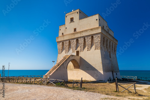 Fototapeta Naklejka Na Ścianę i Meble -  Torre Mileto castle near San Nicandro Garganico, Apulia, Italy