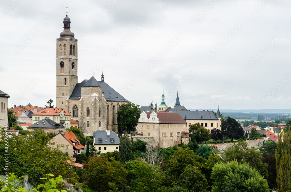 Kutna Hora town with church of St. James, Kutna Hora, Czech Republic