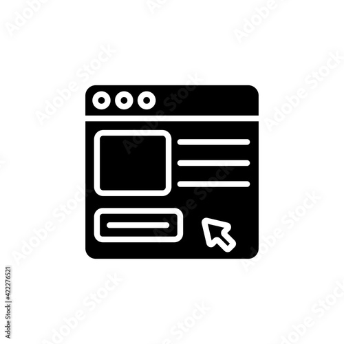 Online Order icon in vector. Logotype