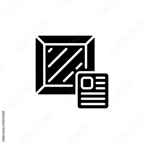 Logistics Waybill icon in vector. Logotype