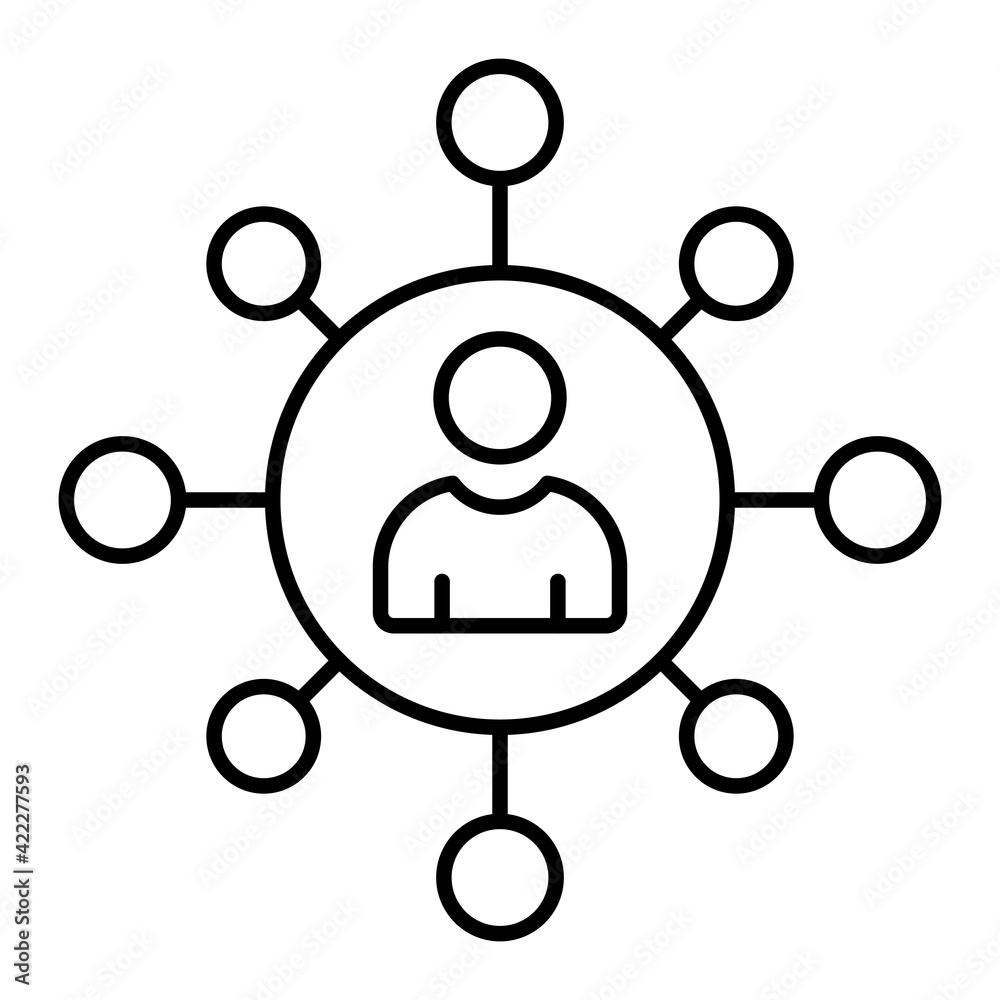 Vector Communication Outline Icon Design Vector Communication Outline Icon Design