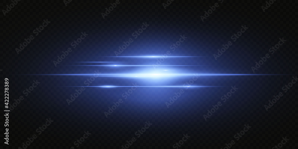 Shining neon stars isolated on black background. Light star blue png. Light sun blue png. Light flash blue png.  Collection effect light blue line png.