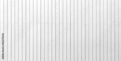 Panorama of White Corrugated metal background and texture surface or galvanize steel